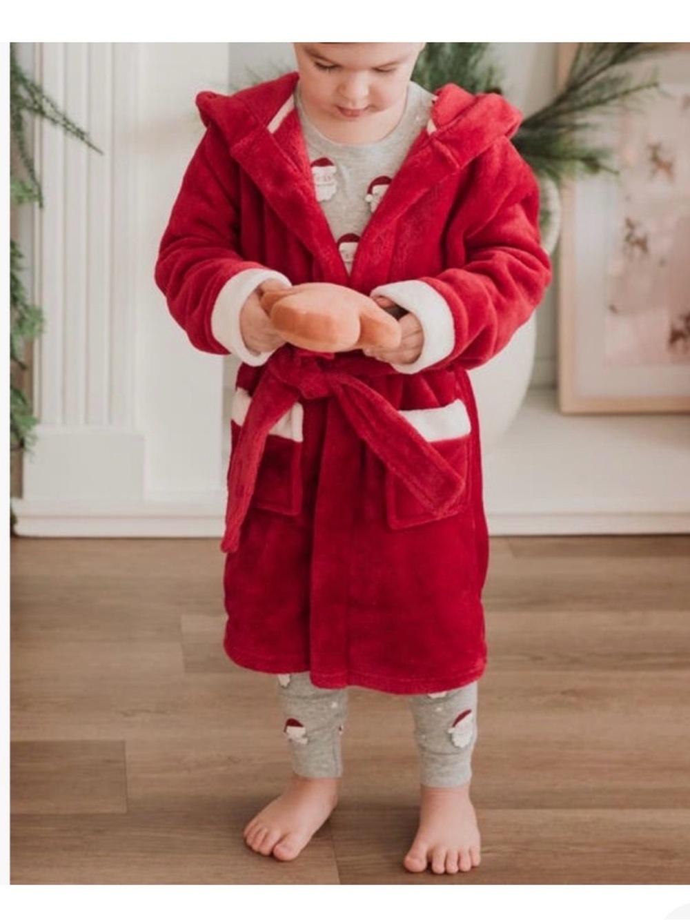 PETIT LEM Scarlet Holiday Robe Size 4/5